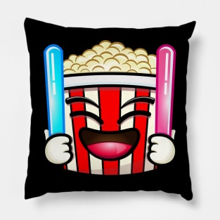 Popcorn with glow sticks Pillow