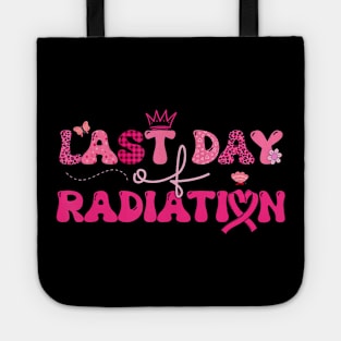 Last Day Of Radiation Chemo Breast Cancer Awareness Survivor Tote