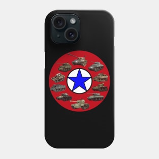 WW2 American Tanks Armored Vehicles Phone Case