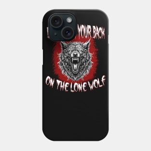 Angry and Possessed Lone Wolf Phone Case