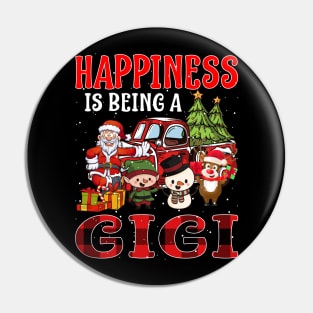 Happiness Is Being A Gigi Christmas Pin