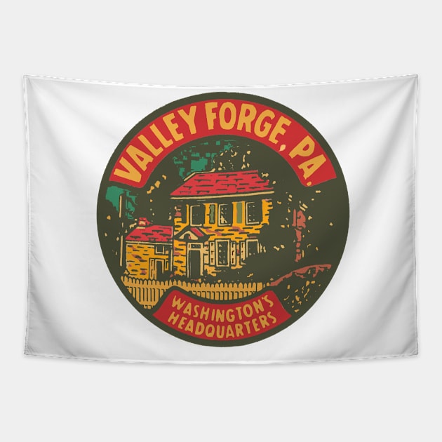 Vintage Valley Forge Decal Tapestry by ZSONN