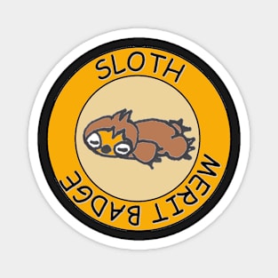 Sloth Merit Badge Magnet