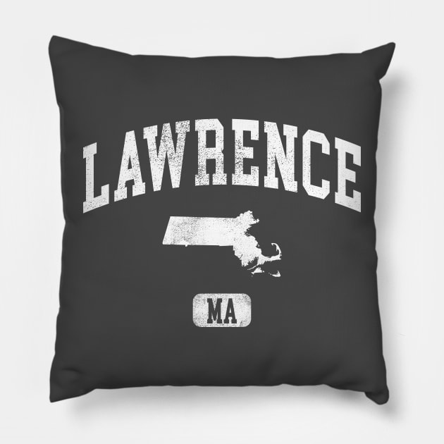 Lawrence Massachusetts vintage Pillow by hardy 