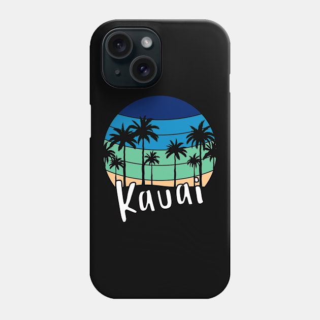 Kauai Retro Vintage Sunset Design Phone Case by eliteshirtsandmore