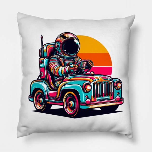 Funny Astronaut Pillow by Vehicles-Art