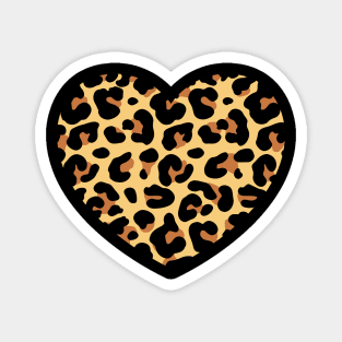 Leopard Heart Magnet