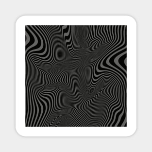 Abstract optical illusion Magnet