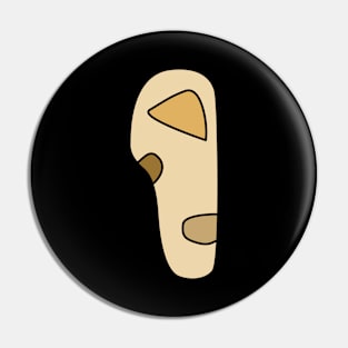 Ambiguous Alien Bean-Like Figure For Interpretation Pin