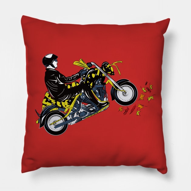 Riding Out The Summer Pillow by LSDesigns