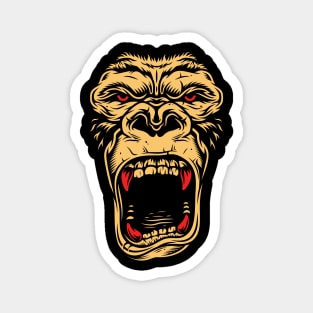 Scary gorilla face Magnet