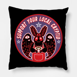 Support your local cryptid mothman Pillow