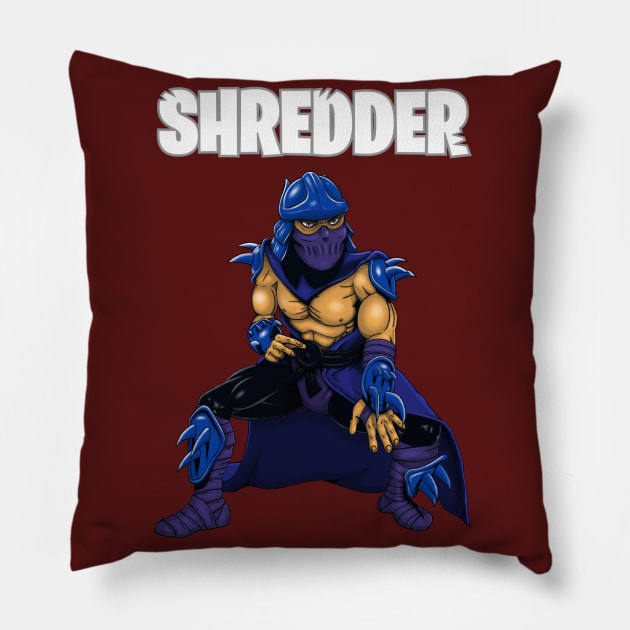 Shredder (Toy Version) Pillow by Chaosblue