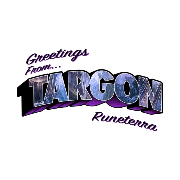 Greetings from Targon vintage by Scrapyardigan