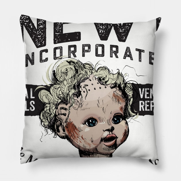 Newt Incorporated Pillow by MindsparkCreative