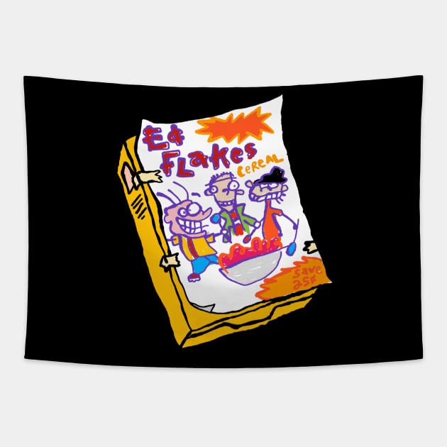 Ed Flakes Tapestry by RoserinArt