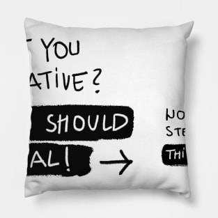 stealer crativity Pillow