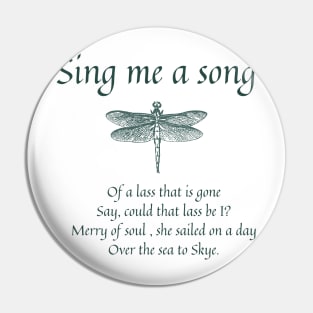 Sing Me A Song - for light background Pin