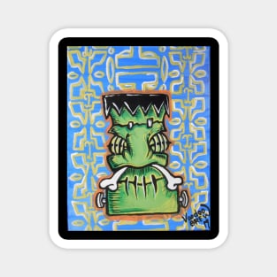 Frankenstein shrunken head Magnet