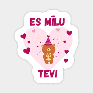 es mīlu tevi - Latviešu Magnet