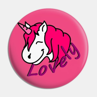 Ein Einhorn Mädchen Pin