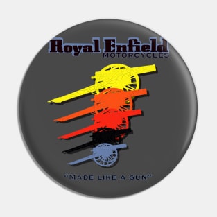 Retro Royal Enfield Motorcycles Made Like a Gun MotorManiac Pin