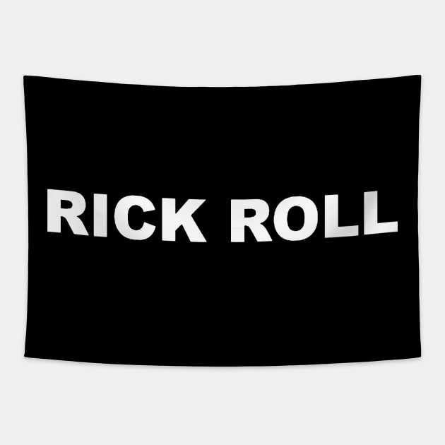 RICK ROLL TYPOGRAPHY WORD TEXT WORDS STRING Tapestry by Mandalasia