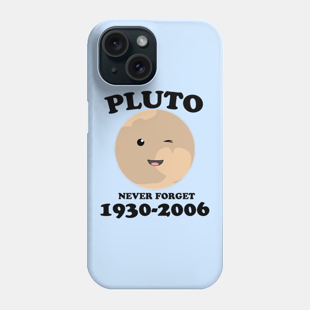 never forget pluto Phone Case by tita