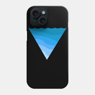 sea wave with gradient color Phone Case