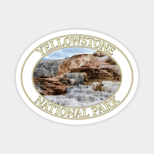 Mammoth Springs at Yellowstone National Park in Wyoming Magnet