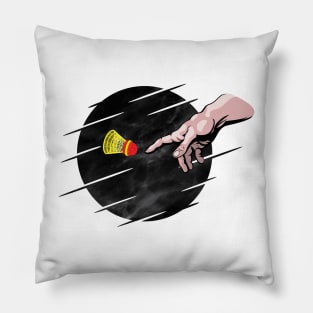 Crossminton is a divine creation! - Black design Pillow