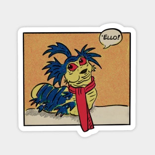 Labyrinth Worm Vintage Cartoon Magnet