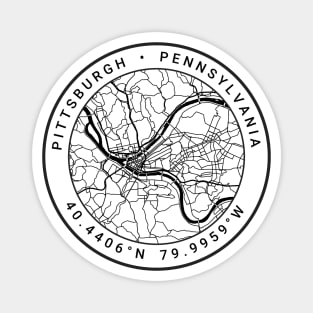 Pittsburgh Map Magnet