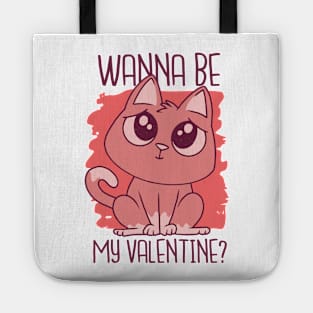 Wanna Be My Valentines Kitten Tote