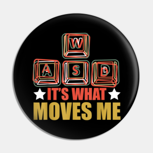 Funny Wasd Pc Gamer Keyboard Pins and Buttons for Sale | TeePublic