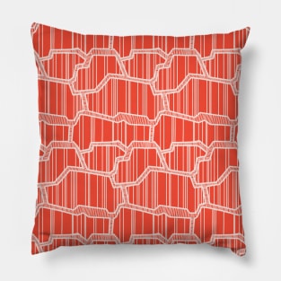 Blc lines red Pillow