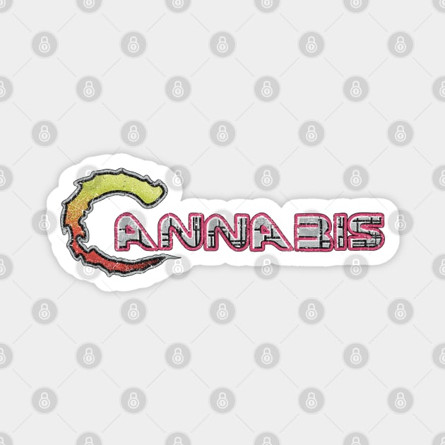 Cannabis Contra – Retro Gaming Streetwear Magnet by Wrongteeshirt