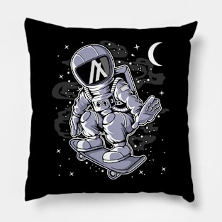 Astronaut Skate Algorand ALGO Coin To The Moon Crypto Token Cryptocurrency Blockchain Wallet Birthday Gift For Men Women Kids Pillow