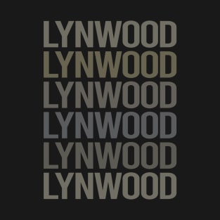 Gray Text Art Lynwood T-Shirt