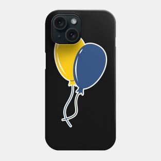 Balloons - Blue & Yellow Phone Case