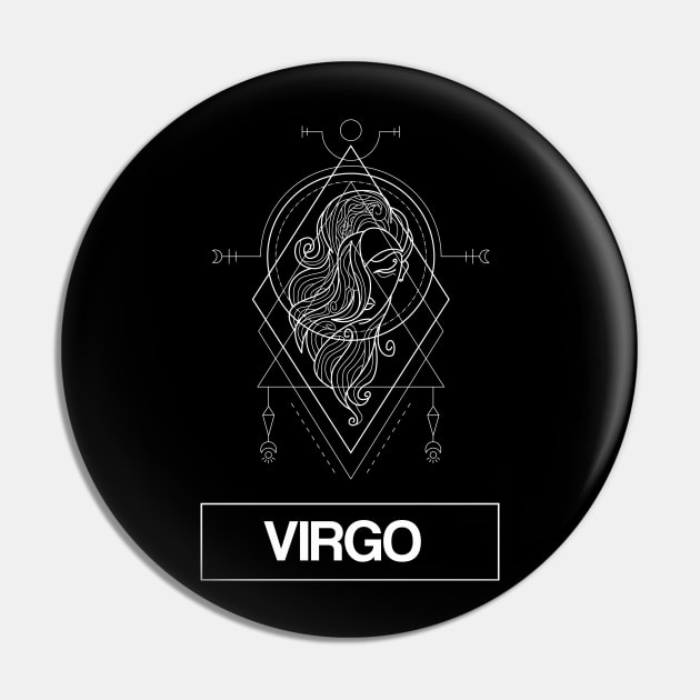 Virgo Zodiac Constellation Pin by FungibleDesign