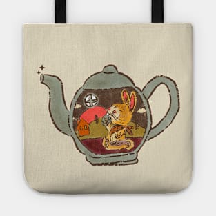 Bunny in Tea Pot Tote