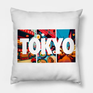 Tokyo streets Pillow