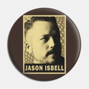 brown cream Jason isbell #2 retro art (exlusive) smile Pin