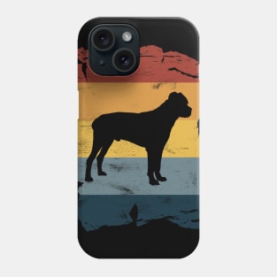 Cane Corso Distressed Vintage Retro Silhouette Phone Case