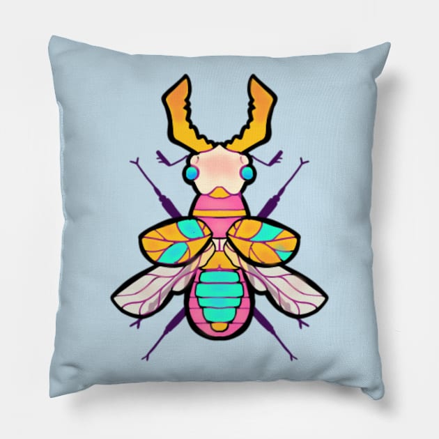 Ew! Bugs! #6 Pillow by The Dusty Shop