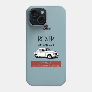 1959 ROVER 80 and 100 - owners handbook Phone Case