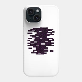 Glitches in the Void, Purple Phone Case