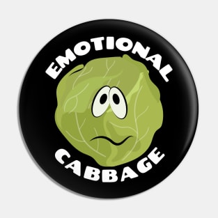 Emotional Cabbage | Cabbage Pun Pin