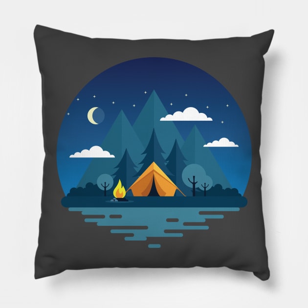 Let The Adventure Begins Pillow by TomCage